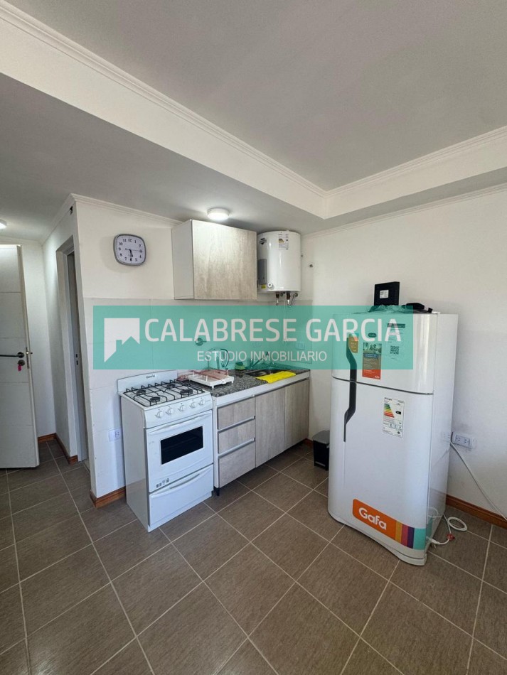 En venta departamento monoambiente , amoblado , con patio,  edificio con ascensor !