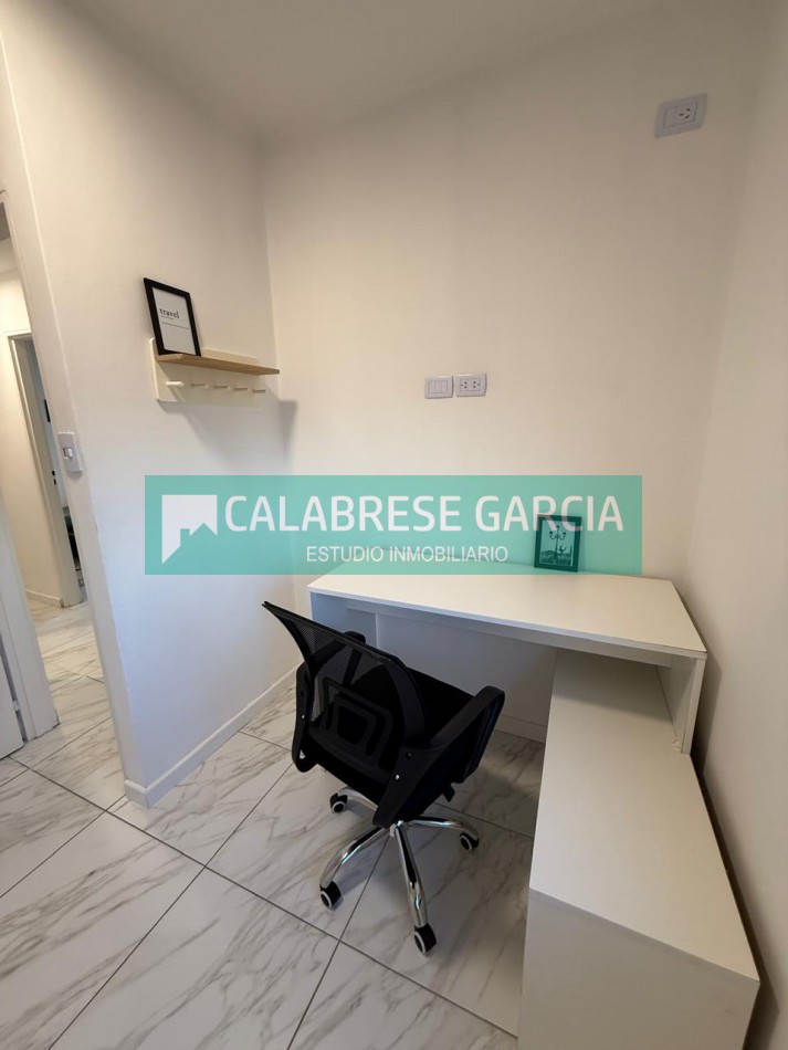 En venta departamento dos dormitorios , escritorio , dos baños , amoblado !